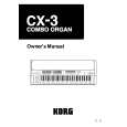 KORG CX-3 Manual de Usuario